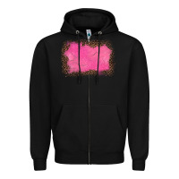 Black gemstone pink leopard background Zipper Hoodie - JahusDesignShop
