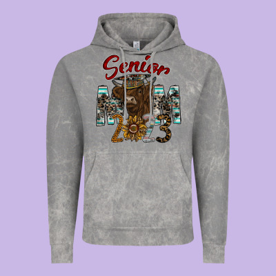 Senior Mom 2023 Vintage Hoodie Designed By Cowhidedigitalart