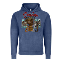 Vintage Denim Senior Mom 2023 Vintage Hoodie - CowhideDigitalArt