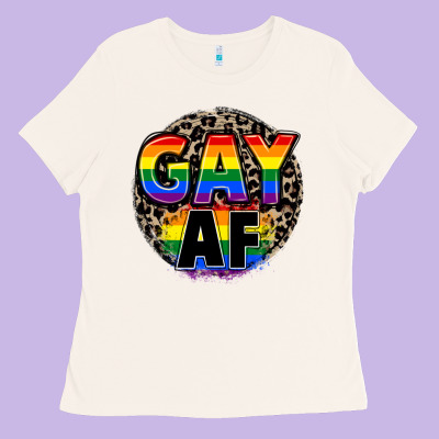 Gay Af Ladies Tee Designed By Fadigitalartstudio