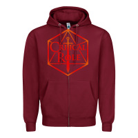 Burgundy critical role Zipper Hoodie - DesigneFamous