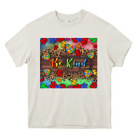 Cream Be kind Heavy Core Tee - CowGirlArtShop