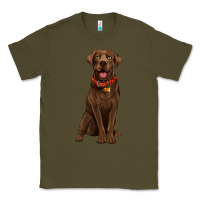 Army Green chocolate lab labrador retriever Classic Tee - Artiststas