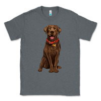 Charcoal Heather chocolate lab labrador retriever Classic Tee - Artiststas