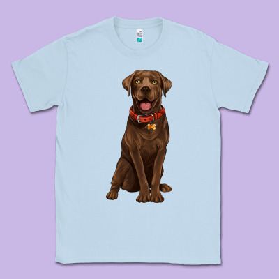 Chocolate Lab Labrador Retriever Classic Tee Designed By Artiststas