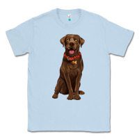 Dusty Blue chocolate lab labrador retriever Classic Tee - Artiststas