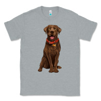 Heather Grey chocolate lab labrador retriever Classic Tee - Artiststas