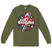Army Green Western Mama Patriotic 4th of July Long Sleeve Tee - LillyAllenDesigns