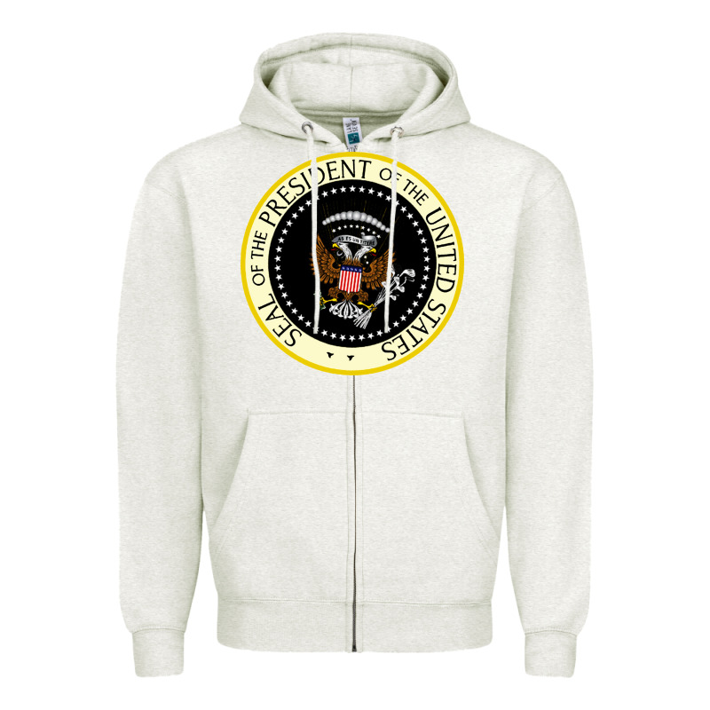 Fake Seal Of The President Of The United States Zipper Hoodie by DesigneFamous | Teevron