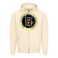 Sandshell fake seal of the president of the united states Zipper Hoodie - DesigneFamous