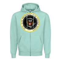 Seafoam fake seal of the president of the united states Zipper Hoodie - DesigneFamous