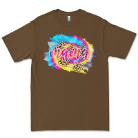 Cacao Mama Tie dye Leopard Premium Tee - CowCowDesign