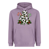 Lavender Lightning Soccer Christmas Tree Heavyweight Hoodie - RanaPortraitStore