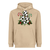 Mushroom Lightning Soccer Christmas Tree Heavyweight Hoodie - RanaPortraitStore