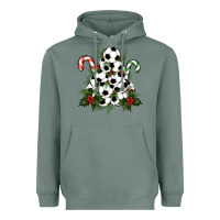 Sage Lightning Soccer Christmas Tree Heavyweight Hoodie - RanaPortraitStore