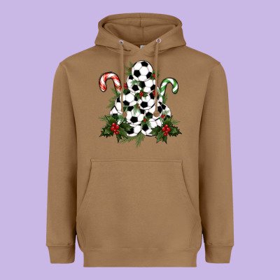 Lightning Soccer Christmas Tree Heavyweight Hoodie Designed By Ranaportraitstore