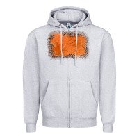 Heather Grey gemstone orange leopard background Zipper Hoodie - JahusDesignShop