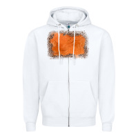 White gemstone orange leopard background Zipper Hoodie - JahusDesignShop