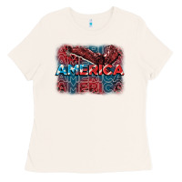 Bone America america america america 4th of july Ladies Tee - FaDigitalArtStudio