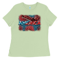 Matcha America america america america 4th of july Ladies Tee - FaDigitalArtStudio