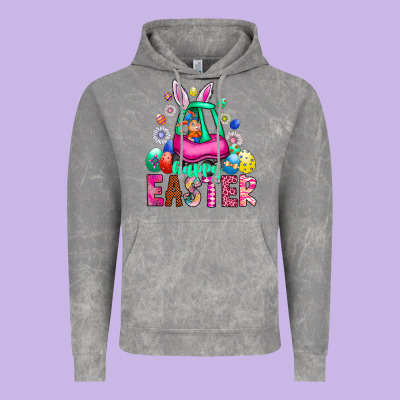 Easter Vintage Hoodie Designed By Cowhidedigitalart