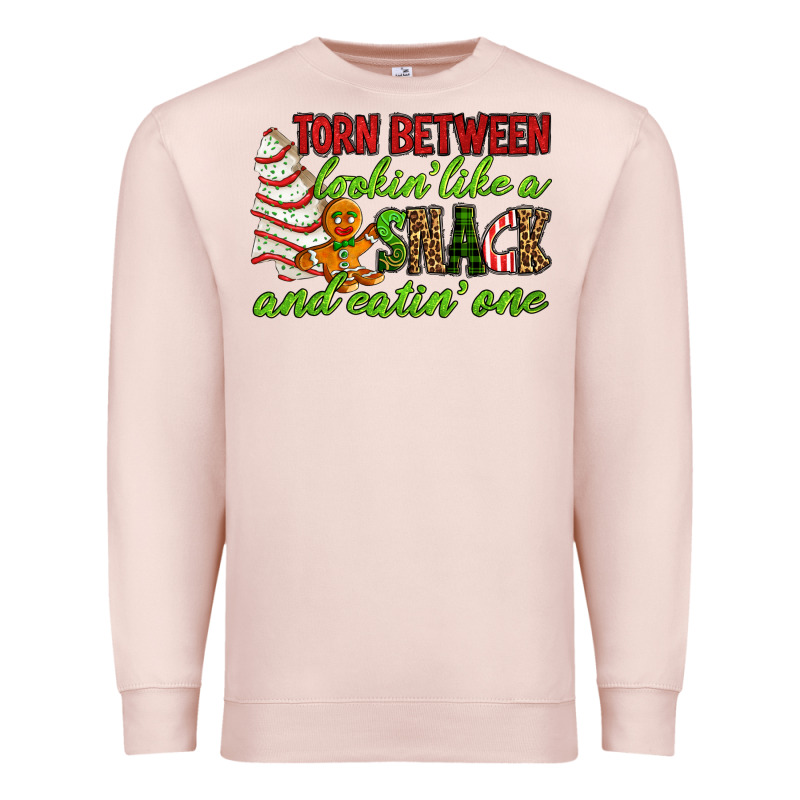 Torn Between Lookin' Like A Snack And Eatin' One Premium Sweatshirt by RanaPortraitStore | Teevron