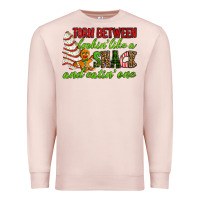 Pale Pink Torn between lookin' like a snack and eatin' one Premium Sweatshirt - RanaPortraitStore