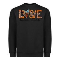 Black hello fall love Heavyweight Sweatshirt - JahusDesignShop