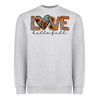 Heather Grey hello fall love Heavyweight Sweatshirt - JahusDesignShop