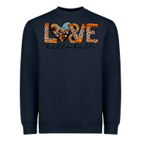Navy hello fall love Heavyweight Sweatshirt - JahusDesignShop