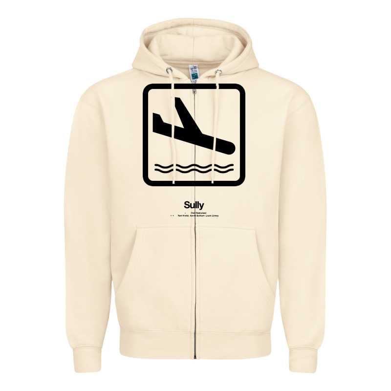 Sully Movie Silhouette Zipper Hoodie by DesigneFamous | Teevron