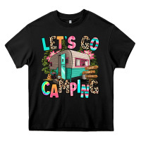 Black let's go camping Heavy Core Tee - RanaPortraitStore