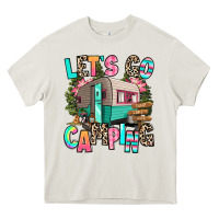 Cream let's go camping Heavy Core Tee - RanaPortraitStore