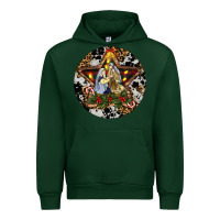 Forest Green Oh Holy Night Christmas Urban Hoodie - RanaPortraitStore