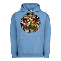 Pigment Pebble Blue Oh Holy Night Christmas Urban Hoodie - RanaPortraitStore