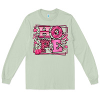 Matcha Hope Breast Cancer Awareness Fall Long Sleeve Tee - LillyAllenDesigns