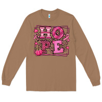 Toasted Coconut Hope Breast Cancer Awareness Fall Long Sleeve Tee - LillyAllenDesigns
