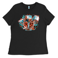 Black American wines Ladies Tee - FaDigitalArtStudio