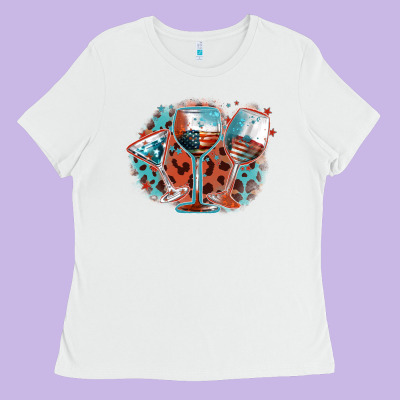 American Wines Ladies Tee Designed By Fadigitalartstudio