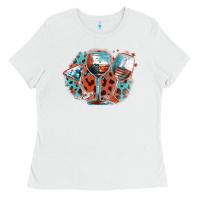 White American wines Ladies Tee - FaDigitalArtStudio