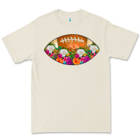 Bone American Football Floral Premium Tee - CowCowDesign