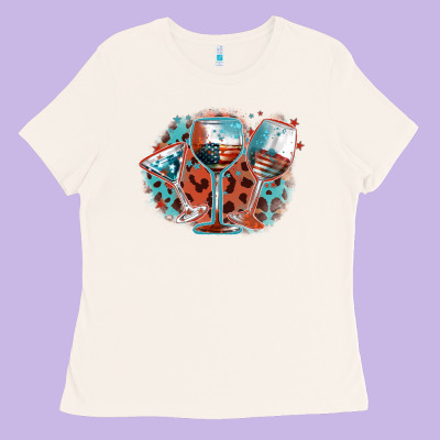 American Wines Ladies Tee Designed By Fadigitalartstudio
