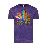 Cloud Purple We Are All Human Vintage Tee - BundleAndBundleShop