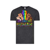 Vintage Black We Are All Human Vintage Tee - BundleAndBundleShop
