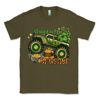 Army Green shamrock crusher st. patrick's day Classic Tee - HowdyJamesFarm
