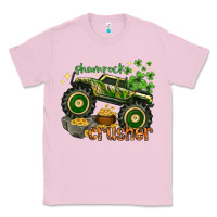 Bubblegum Pink shamrock crusher st. patrick's day Classic Tee - HowdyJamesFarm