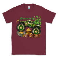 Burgundy shamrock crusher st. patrick's day Classic Tee - HowdyJamesFarm