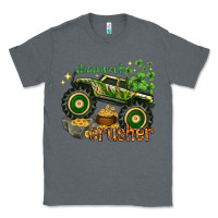 Charcoal Heather shamrock crusher st. patrick's day Classic Tee - HowdyJamesFarm