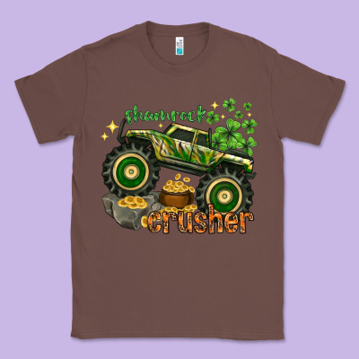 Shamrock Crusher St. Patrick's Day Classic Tee Designed By Howdyjamesfarm