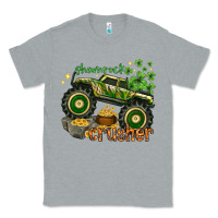 Heather Grey shamrock crusher st. patrick's day Classic Tee - HowdyJamesFarm